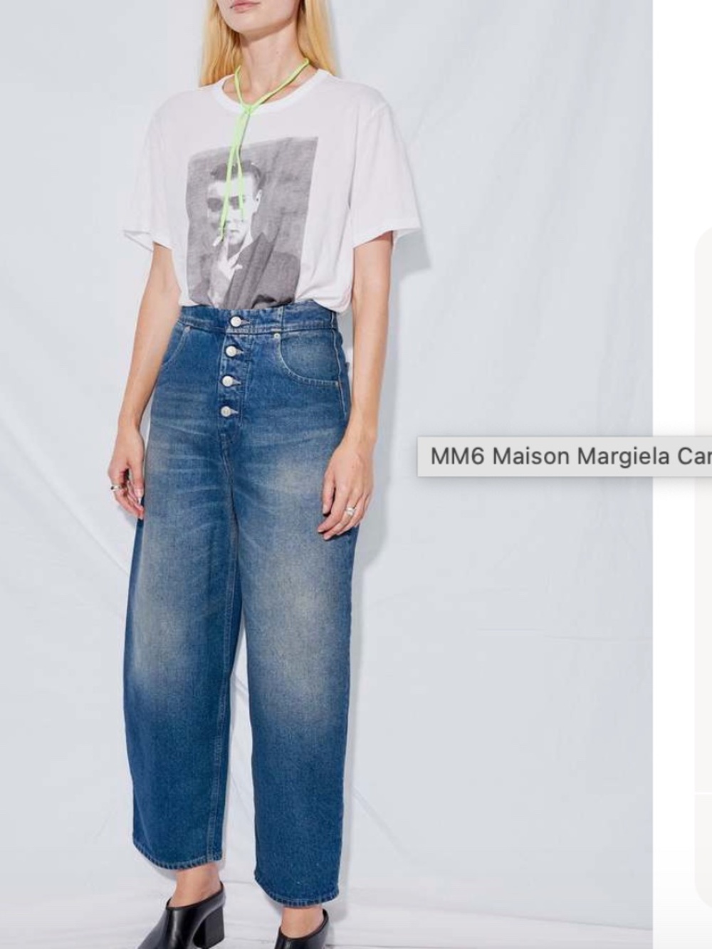 Maison Martin Margiela MM6 High Rise Wide leg Jeans